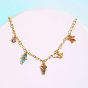Cubic Zircon Fairy Tales Charms Bracelet